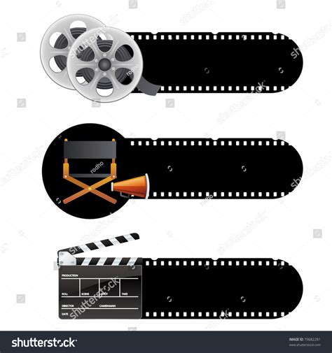 Movie Themes Design Element Stock Vector Royalty Free 79682281