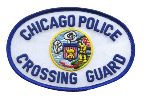 Il Illinois Chicago Police Shoulder Patch Blue Crossing Guard