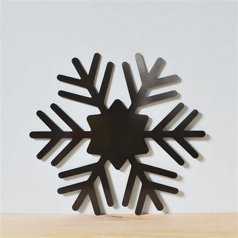 Metal Snowflake Wall Art Snowflake Signsnowflake Wall Decor Etsy