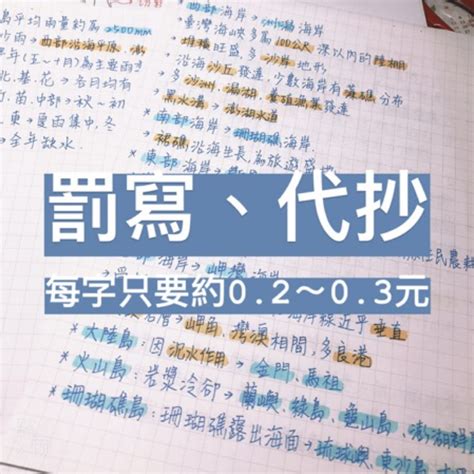 暑假作業 代寫 罰寫 筆記代抄 代抄 中英文代寫 文書抄寫 抄課文 蝦皮購物