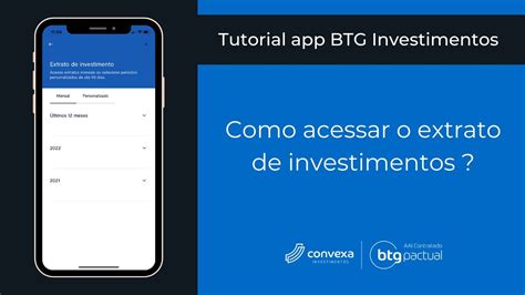 Como Acessar O Extrato Da Conta De Investimentos No App BTG YouTube