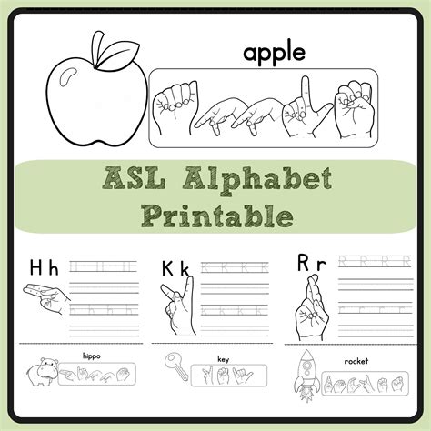 32 Worksheet Part 1 Asl Printable Word Searches