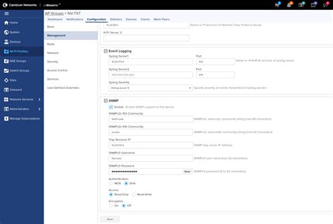 CnMaestro WiFi Controller NACVIEW Documentation