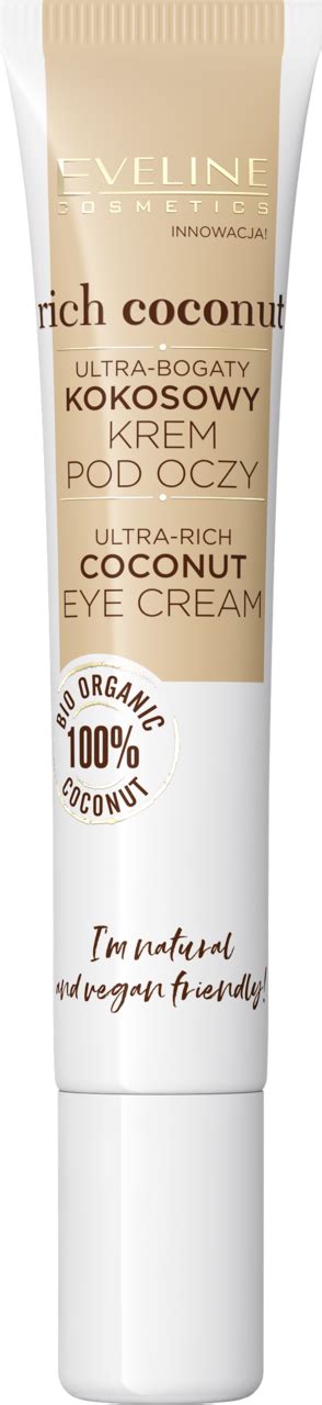EVELINE COSMETICS, , krem pod oczy, kokosowy, ultra-bogaty, 20 ml ...