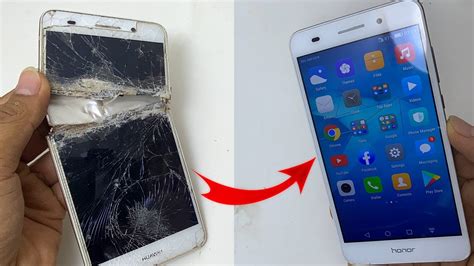 Full Restoration Very Broken Phone Restoring Huawei Y Split Into Two