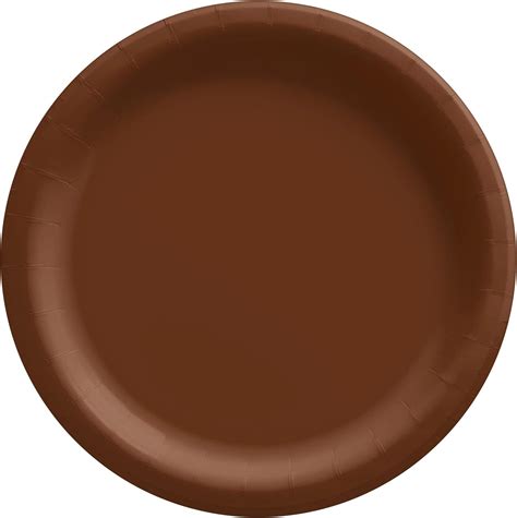 Amazon Unique Industries Round Dessert Paper Plates 7 Brown