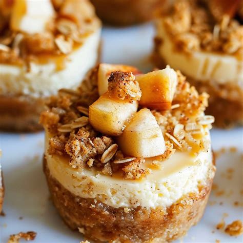 Apple Crisp Mini Cheesecakes Clara Quick Dinners