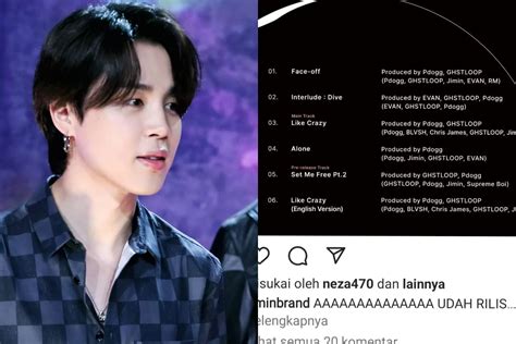 Jimin Bts Bagikan Tracklist Album Solonya Ada Lagu Rm Ikut Andil