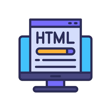 html icon for your website, mobile, presentation, and logo design ...