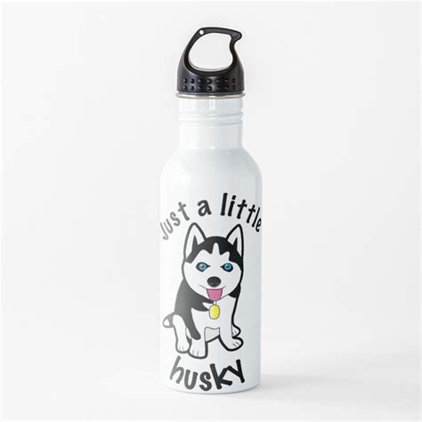 Just A Little Huskycute Baby Husky Dog Water Bottle By Panostsalig