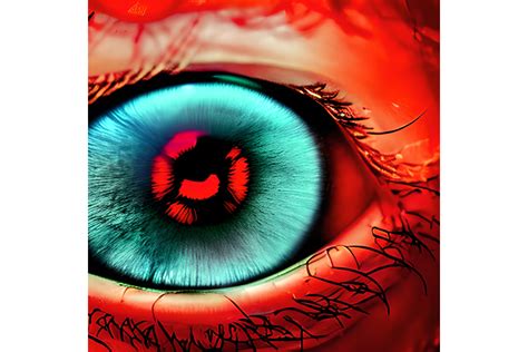 Red Skinned Eyeball Graphic By L M Dunn Creative Fabrica