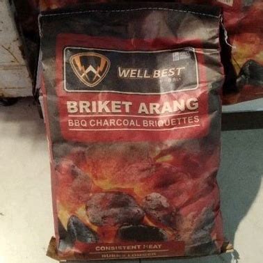 Jual Well Best Briket Arang Bbq Charcoal Briquettes Kg Shopee