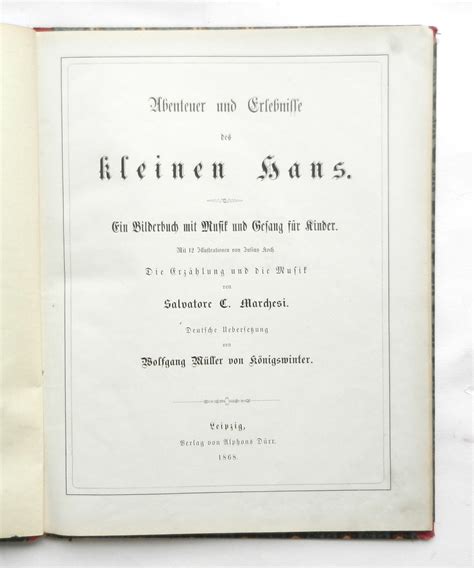 Abenteuer Und Erlebnisse Des Kleinen Hans Ein Bilderbuch Mit Musik Und