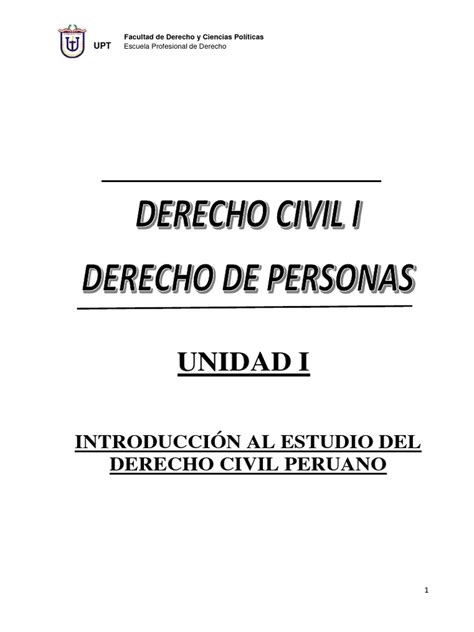 Leccion Nro 02 Titulo Preliminar Del Codigo Civil Análisis Y Comentarios Del Artículo I Del