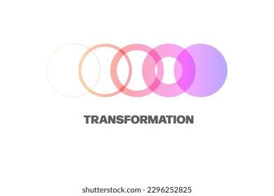 Transform Transformation Icon Abstract Geometric Transformation Stock ...