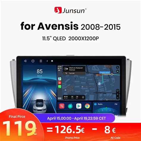 Junsun Autoradio X Pro Pour Toyota Avensis T Pouces K Ai Voice