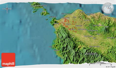 Satellite 3D Map of Banda Aceh