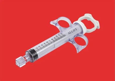 Abs Plastic Male Luer Lock Coronary Control Syringe For Cardiology