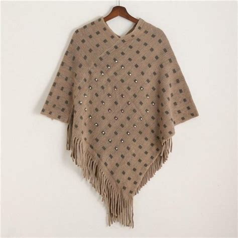 Poncho Femme Moutarde Coloris Poncho Boh Me