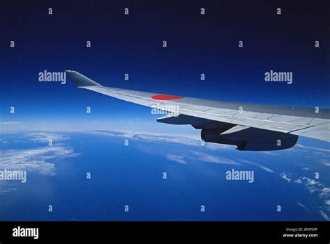 A View from Boeing 747-400 passenger aircraft window Stock Photo - Alamy