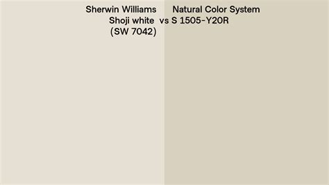 Sherwin Williams Shoji White Sw 7042 Vs Natural Color System S 1505