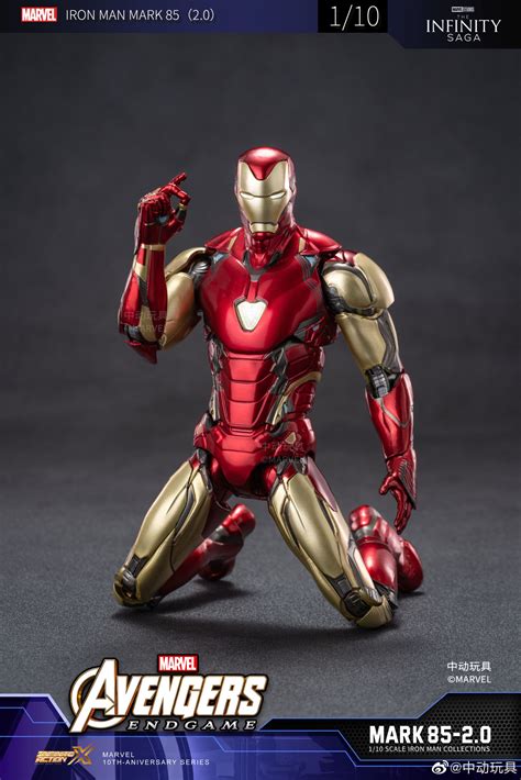 Zd Toys Iron Man Mark Mk Ver Led Scale Avengers End