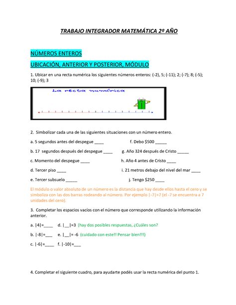 Trabajo Integrador Matem Tica A O Trabajo Integrador Matemtica