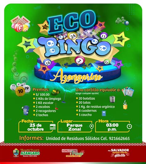 Gran Eco Bingo Azangarino Campa As Municipalidad Provincial De