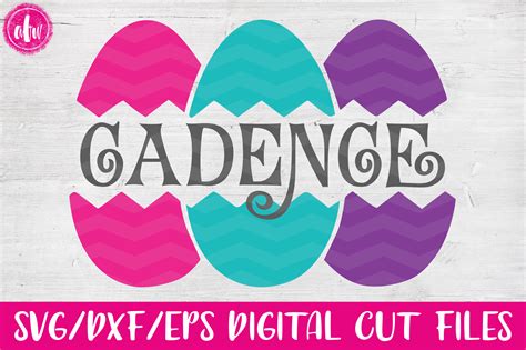 Split Cracked Easter Eggs Svg Dxf Eps Cut Files