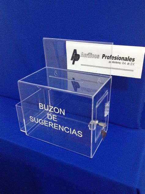 Buzon De Quejas Y Sugerencias En Acrilico 586 00 En Mercado Libre