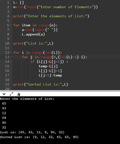 Selection Insertion And Bubble Sort In Python