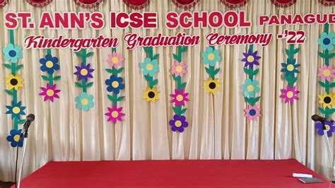 Graduation Day Ceremony Of Sr Kg Icse St Ann S Panagudi Youtube