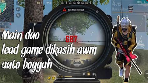 Duo Vs Duo Dikasih Awm Auto Boyyah Kill Ranked Rasa Tournamen Freefire