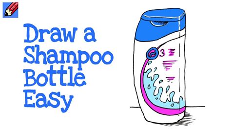 How To Draw A Shampoo Bottle Real Easy Youtube