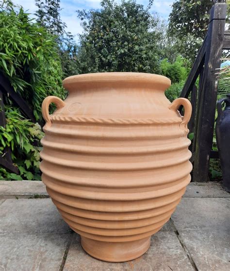 Kritiko Cretan Terracotta Pot Planter Handmade In Crete Available