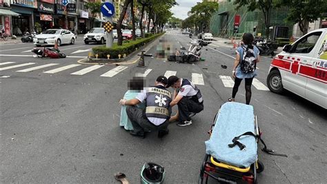 高雄追撞車禍！4機車撞一團釀5傷 女騎士遭重機男重撞搶救不治 社會萬象 生活 Nownews今日新聞