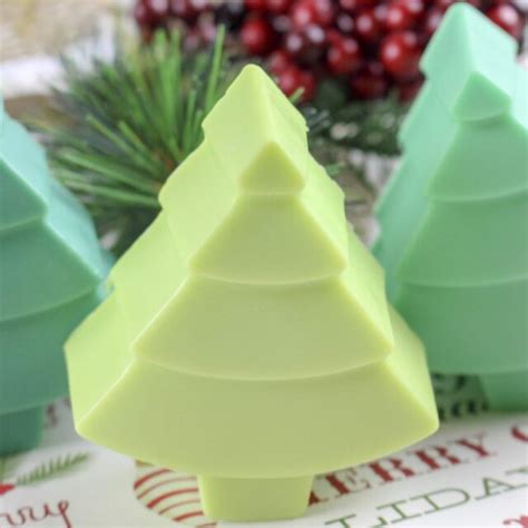 Homemade Natural Christmas Tree Soaps With Real Pine Get Green Be Well