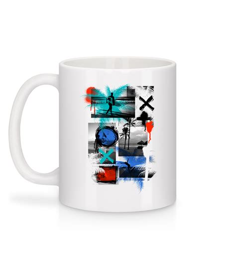 Surf Et Graffiti · Mug En Céramique Blanc Shirtinator