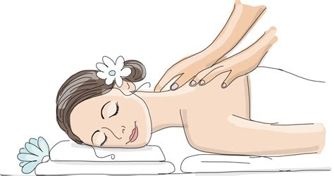 Naked Woman Show Scar On Back Royalty Free Vector Image