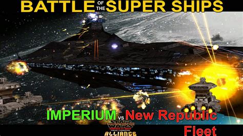 Imperium Vs 50 New Republic Ships Battle Of The Super Ships Star Wars Empire At War Youtube