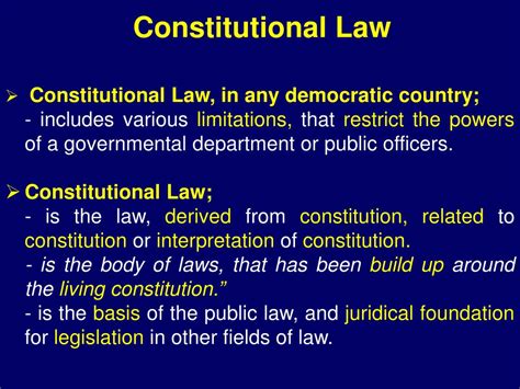 Ppt Constitutional Law Powerpoint Presentation Free Download Id 3025337