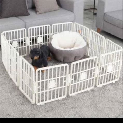 Jual Smart Fence Korea Kandang Plastik Anjing Tidak Berpintu Kandang