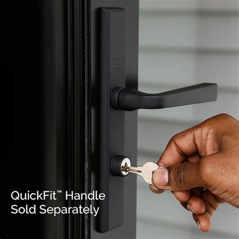 Larson Quickfit Black Lockable Storm Door New Installation Handleset In