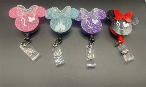 Minnie Mouse Badge Reel Etsy