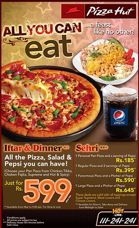 Pizza Hut Karachi Ramadan Deals For Sehr O Iftar Rewaj Women Lifestyle