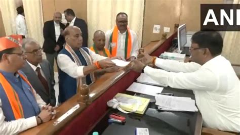 Lok Sabha Election Rajnath Singh Files Nomination For Lucknow