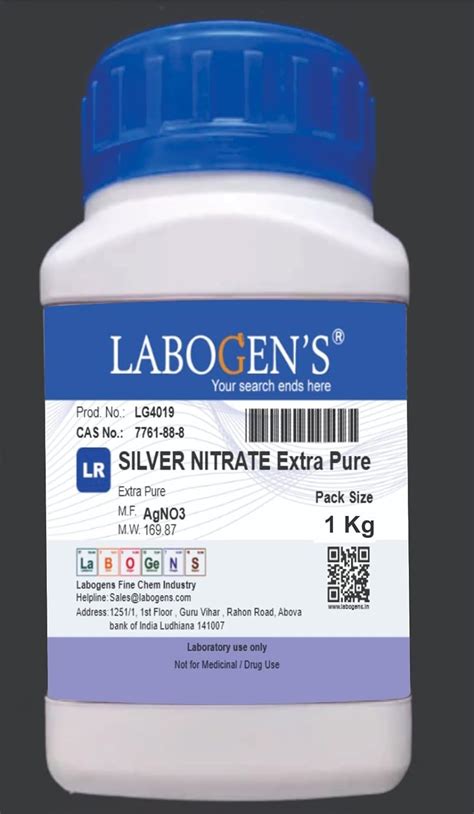 SILVER NITRATE Extra Pure 1000 Gm Assay Min 99 AgNO3 Amazon In