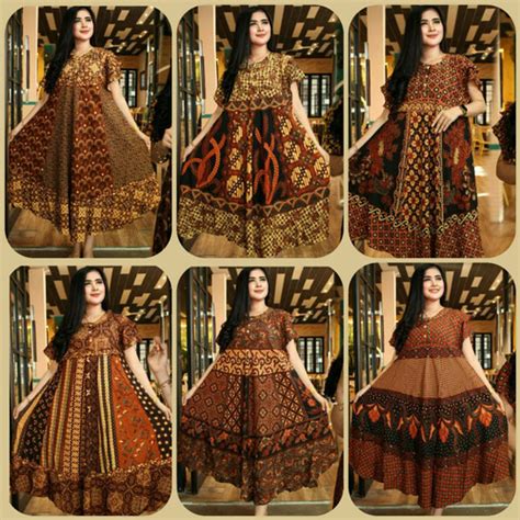 Jual Daster Payung Jumbo Sogan Batik Daster Klok Kencana Ungu N Kab