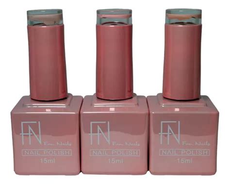 Esmalte Gel Cabine Fan Nails Uv Led Kit Lindas Cores Ml Cor Nude Claro Mercadolivre