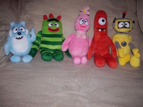 Ty Beanie Babies Yo Gabba Gabba All 5 Plush Toys Plex Muno Foofa Toodee